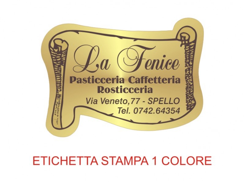 Etichette adesive per pasticcerie, bar, panetterie e gelaterie (mm 45x25)  (cod.28/I )